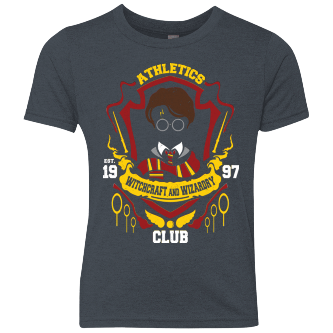 T-Shirts Vintage Navy / YXS Athletics Club Youth Triblend T-Shirt