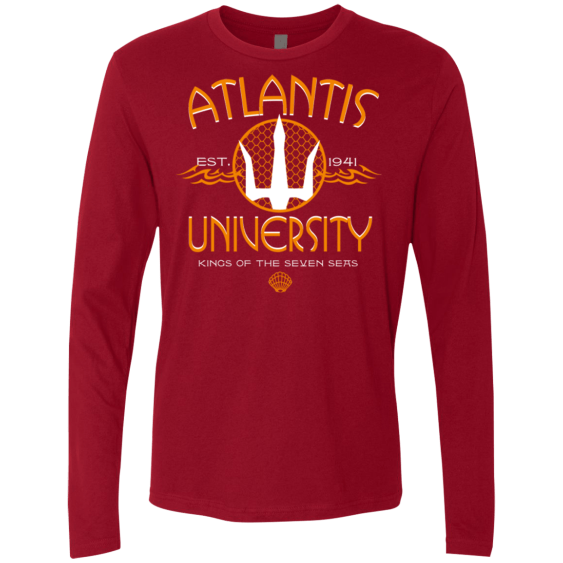 T-Shirts Cardinal / Small Atlantis University Men's Premium Long Sleeve