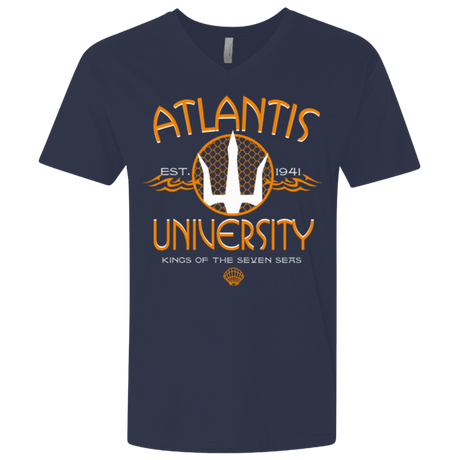 T-Shirts Midnight Navy / X-Small Atlantis University Men's Premium V-Neck