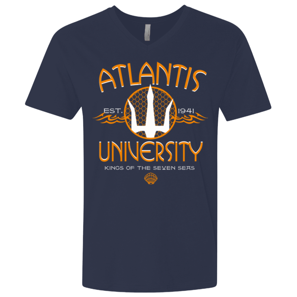 T-Shirts Midnight Navy / X-Small Atlantis University Men's Premium V-Neck