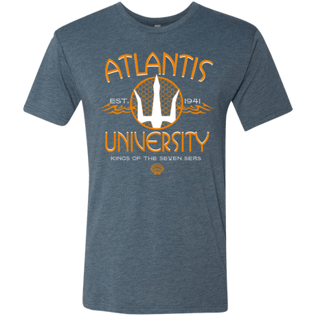 T-Shirts Indigo / Small Atlantis University Men's Triblend T-Shirt