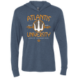 T-Shirts Indigo / X-Small Atlantis University Triblend Long Sleeve Hoodie Tee