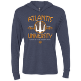 T-Shirts Vintage Navy / X-Small Atlantis University Triblend Long Sleeve Hoodie Tee