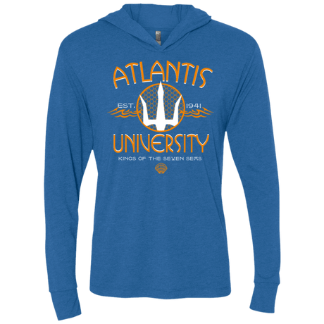 T-Shirts Vintage Royal / X-Small Atlantis University Triblend Long Sleeve Hoodie Tee