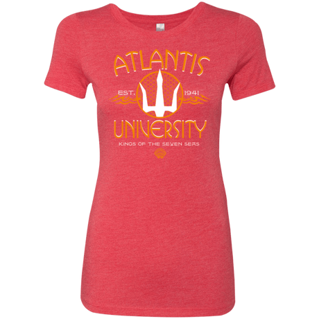 T-Shirts Vintage Red / Small Atlantis University Women's Triblend T-Shirt