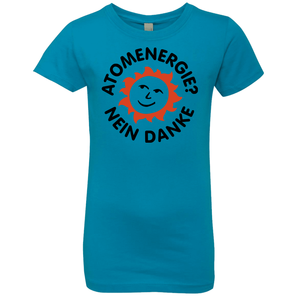 T-Shirts Turquoise / YXS Atomenergie Girls Premium T-Shirt