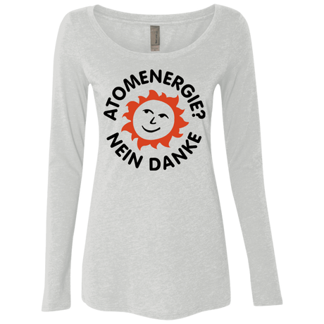 T-Shirts Heather White / Small Atomenergie Women's Triblend Long Sleeve Shirt