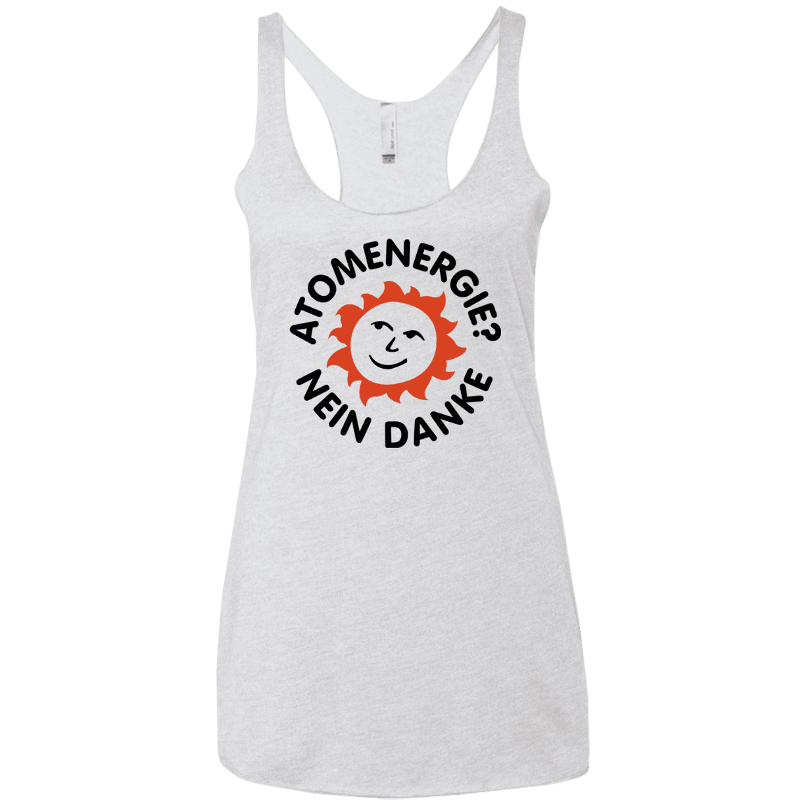 T-Shirts Heather White / X-Small Atomenergie Women's Triblend Racerback Tank