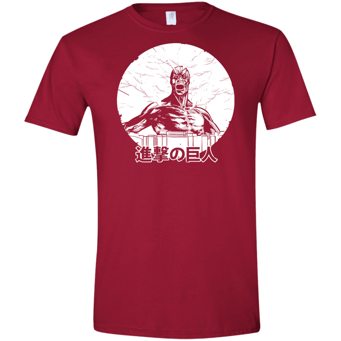 T-Shirts Cardinal Red / S Attack Men's Semi-Fitted Softstyle