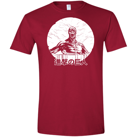 T-Shirts Cardinal Red / S Attack Men's Semi-Fitted Softstyle