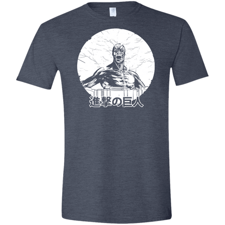 T-Shirts Heather Navy / S Attack Men's Semi-Fitted Softstyle