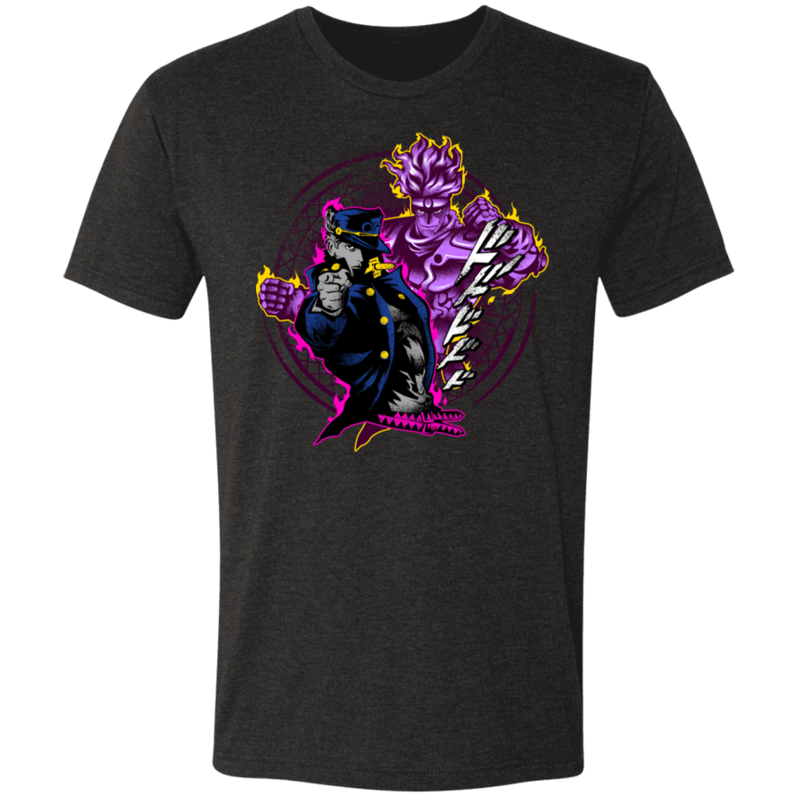 T-Shirts Vintage Black / S Attack of Jotaro Men's Triblend T-Shirt