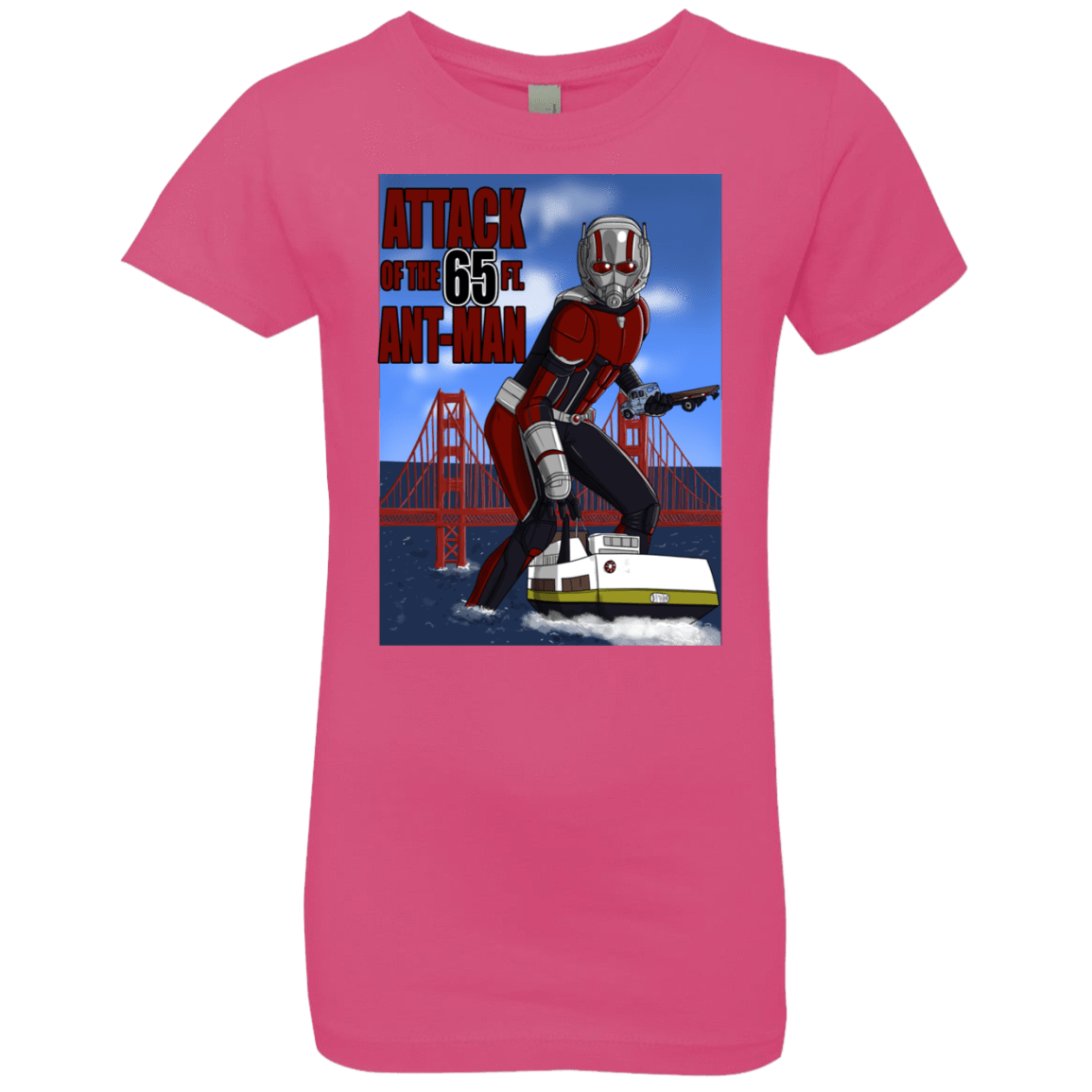 T-Shirts Hot Pink / YXS Attack of the 65 ft. Ant-Man Girls Premium T-Shirt