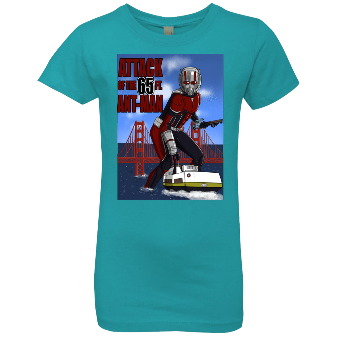 T-Shirts Tahiti Blue / YXS Attack of the 65 ft. Ant-Man Girls Premium T-Shirt