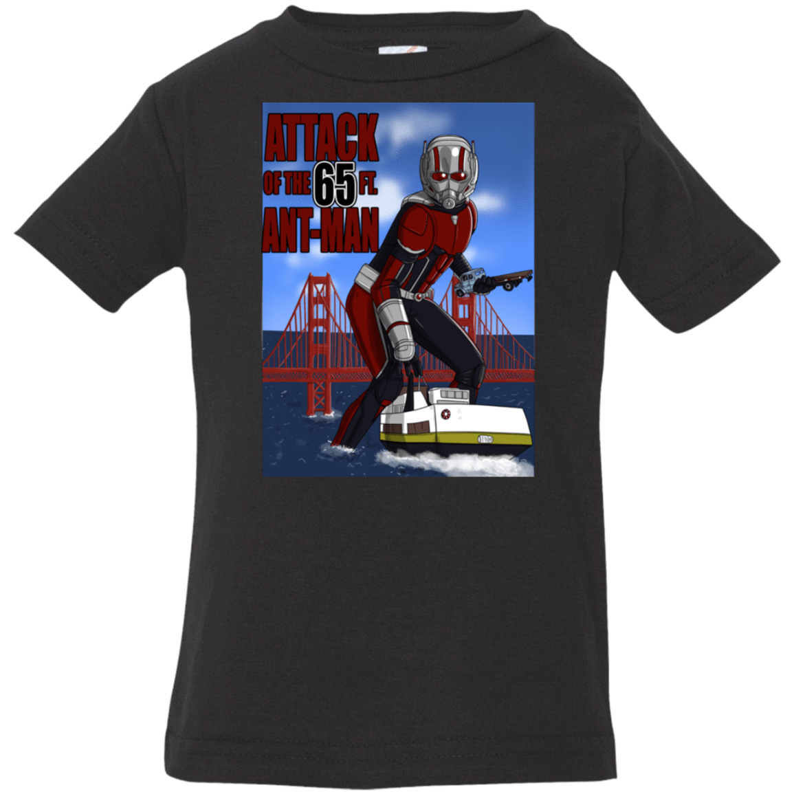 T-Shirts Black / 6 Months Attack of the 65 ft. Ant-Man Infant Premium T-Shirt