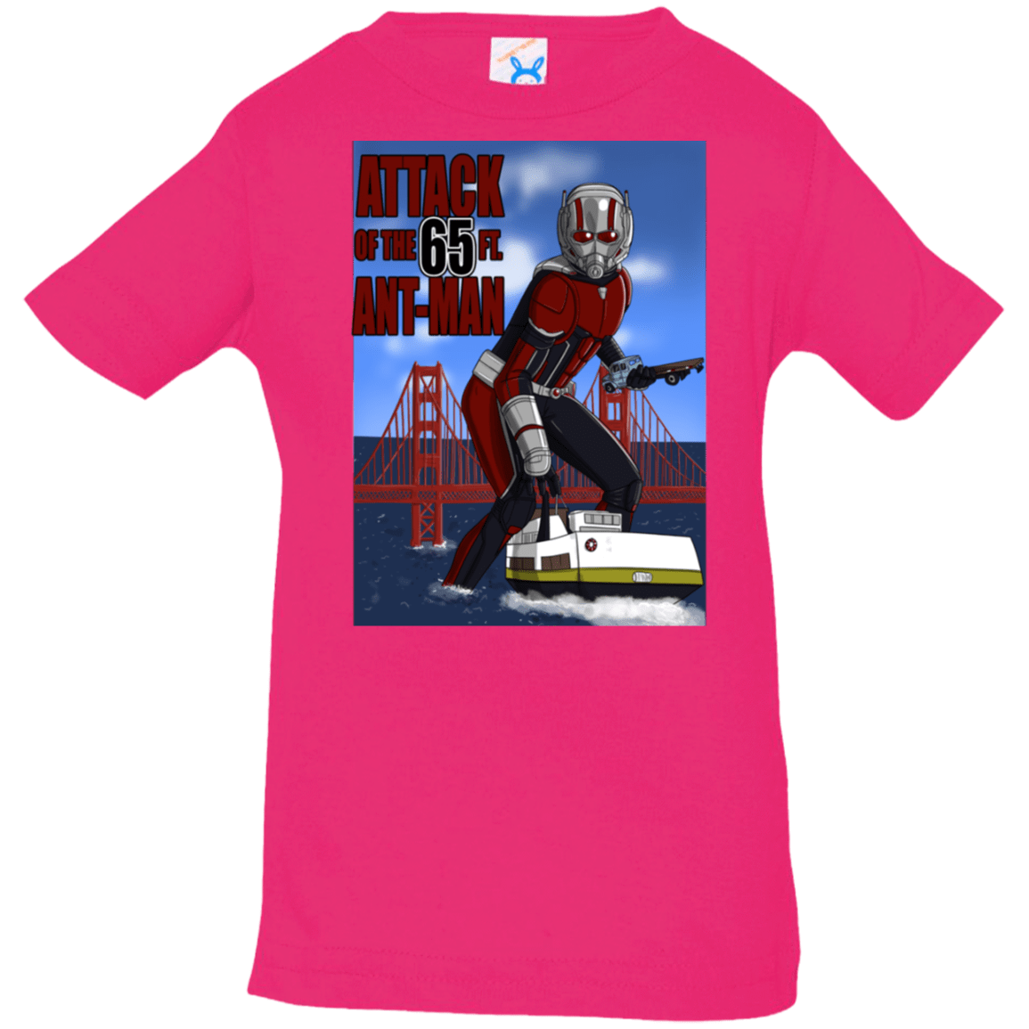 T-Shirts Hot Pink / 6 Months Attack of the 65 ft. Ant-Man Infant Premium T-Shirt