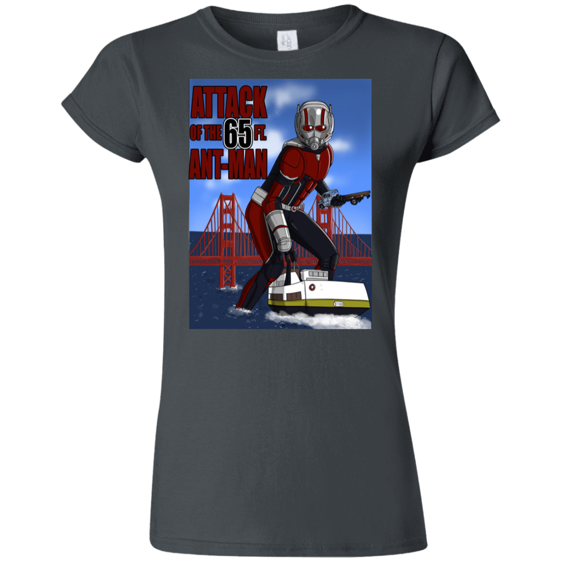 T-Shirts Charcoal / S Attack of the 65 ft. Ant-Man Junior Slimmer-Fit T-Shirt