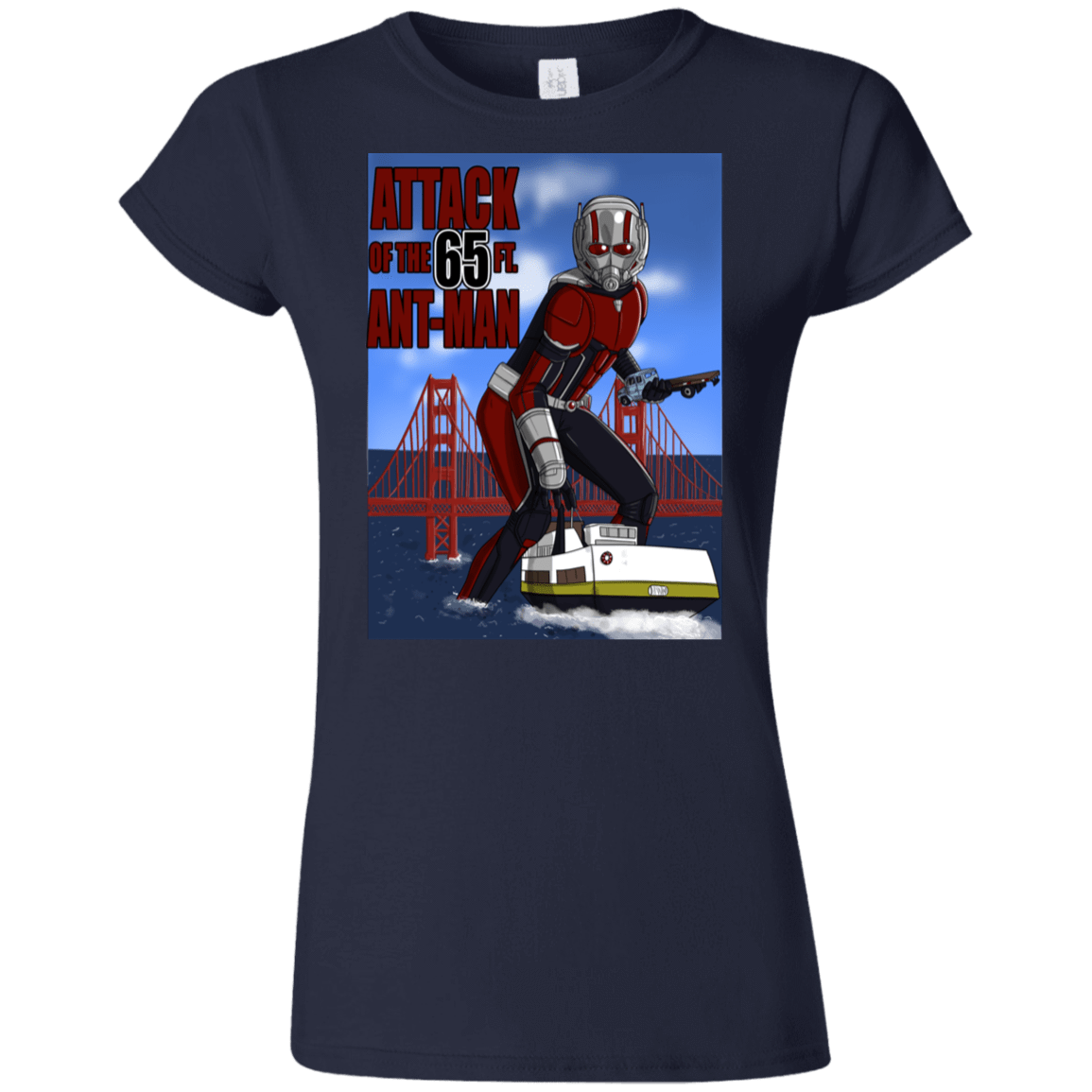 T-Shirts Navy / S Attack of the 65 ft. Ant-Man Junior Slimmer-Fit T-Shirt