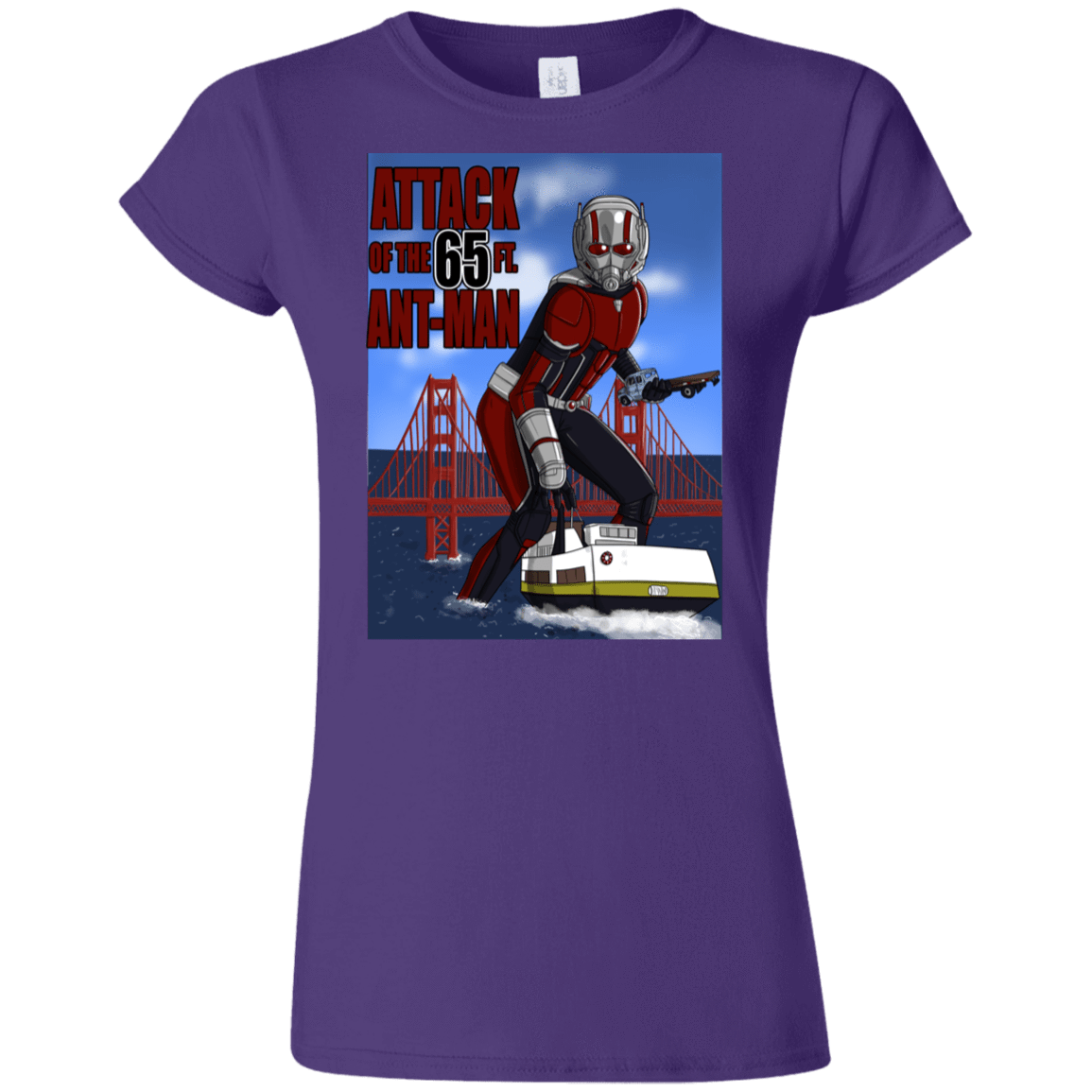 T-Shirts Purple / S Attack of the 65 ft. Ant-Man Junior Slimmer-Fit T-Shirt