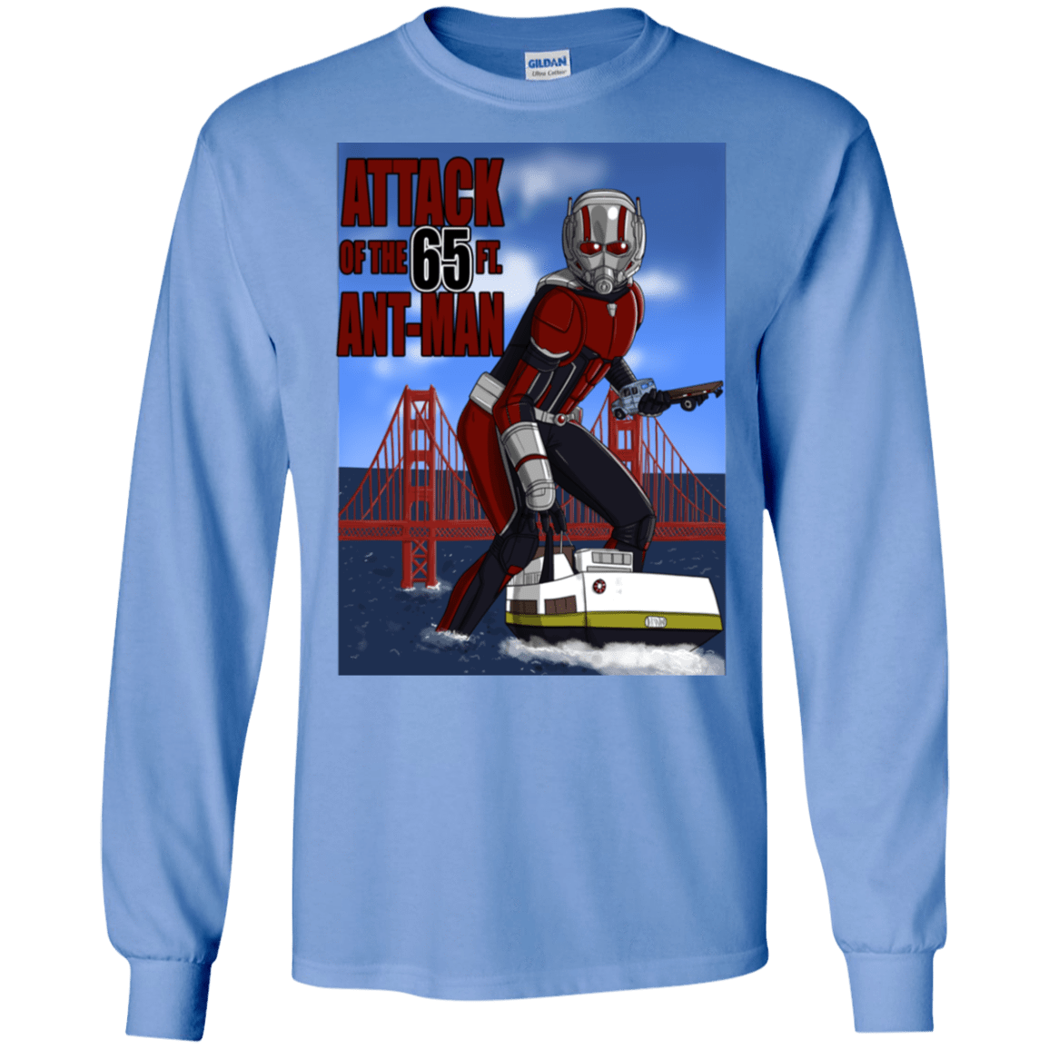 T-Shirts Carolina Blue / S Attack of the 65 ft. Ant-Man Men's Long Sleeve T-Shirt