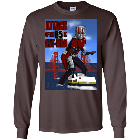 T-Shirts Dark Chocolate / S Attack of the 65 ft. Ant-Man Men's Long Sleeve T-Shirt