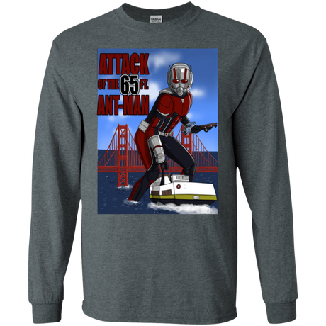 T-Shirts Dark Heather / S Attack of the 65 ft. Ant-Man Men's Long Sleeve T-Shirt