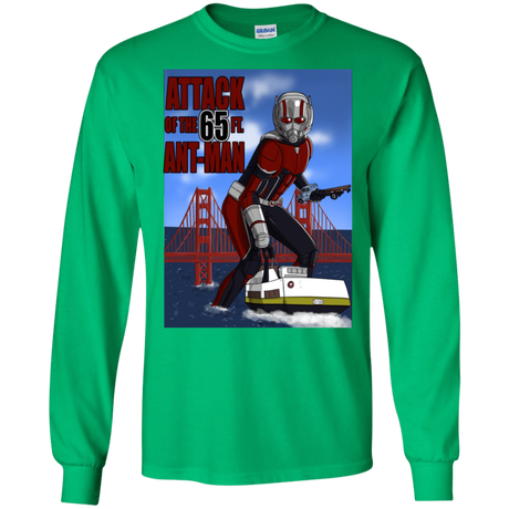 T-Shirts Irish Green / S Attack of the 65 ft. Ant-Man Men's Long Sleeve T-Shirt