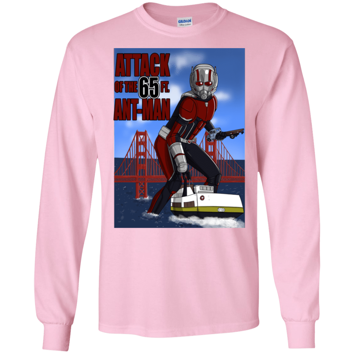 T-Shirts Light Pink / S Attack of the 65 ft. Ant-Man Men's Long Sleeve T-Shirt