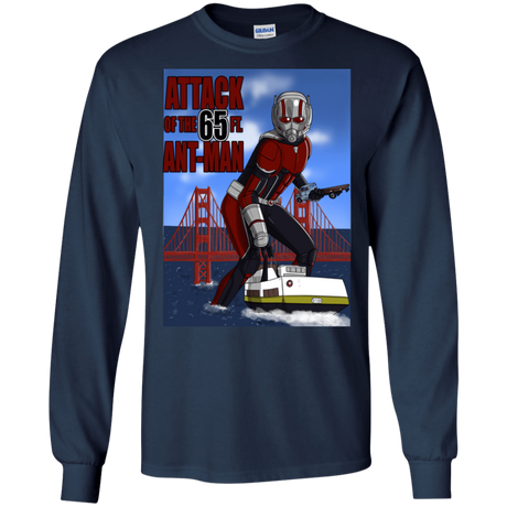 T-Shirts Navy / S Attack of the 65 ft. Ant-Man Men's Long Sleeve T-Shirt