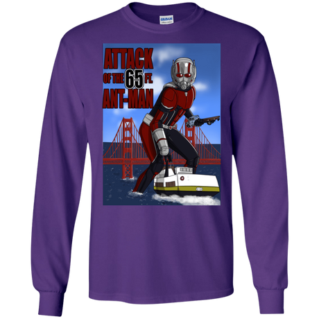 T-Shirts Purple / S Attack of the 65 ft. Ant-Man Men's Long Sleeve T-Shirt