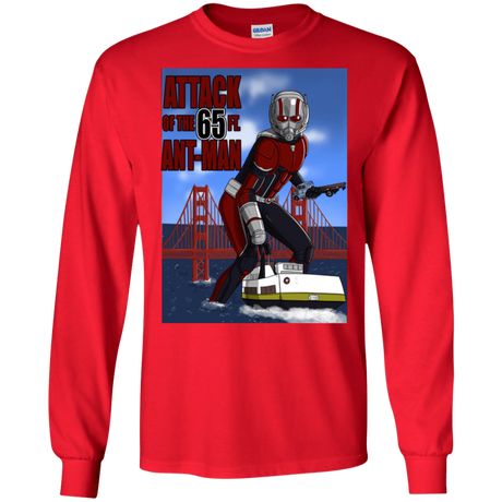 T-Shirts Red / S Attack of the 65 ft. Ant-Man Men's Long Sleeve T-Shirt