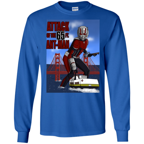 T-Shirts Royal / S Attack of the 65 ft. Ant-Man Men's Long Sleeve T-Shirt