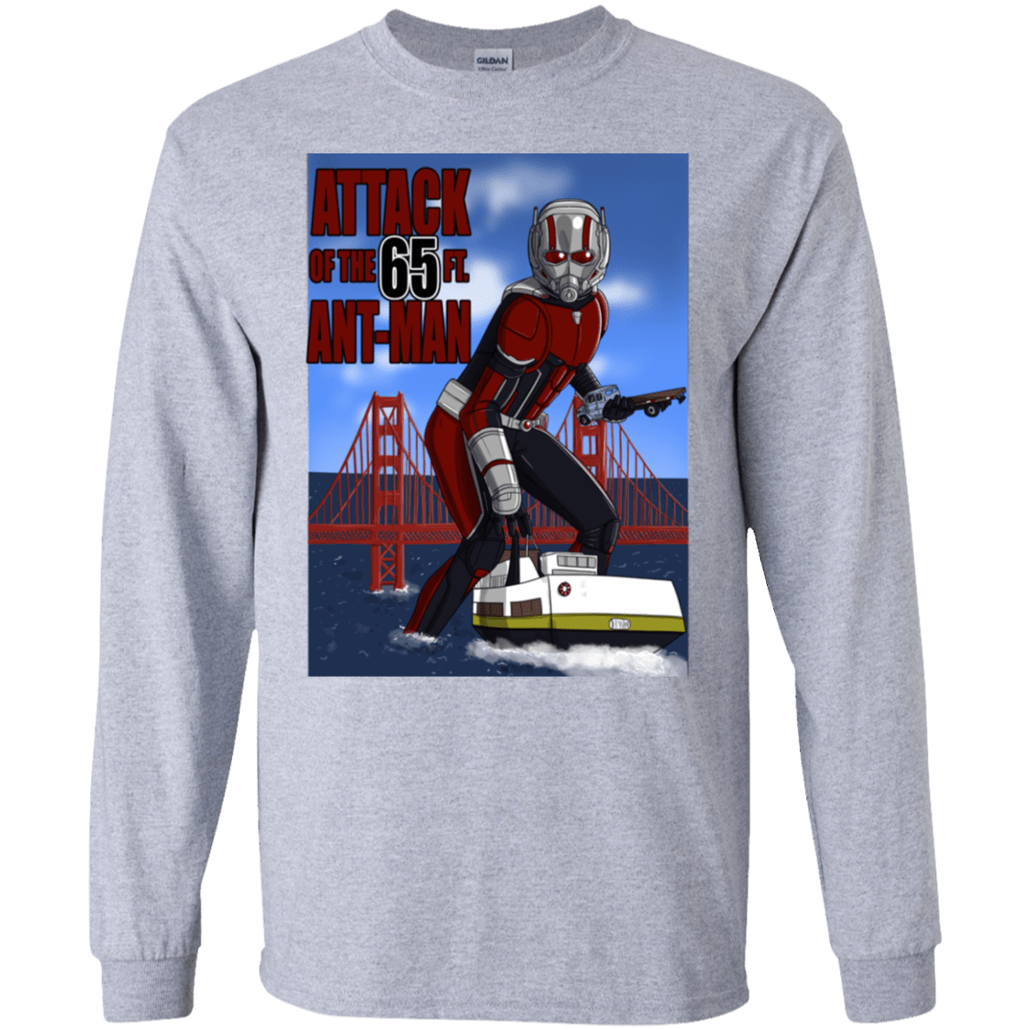 T-Shirts Sport Grey / S Attack of the 65 ft. Ant-Man Men's Long Sleeve T-Shirt