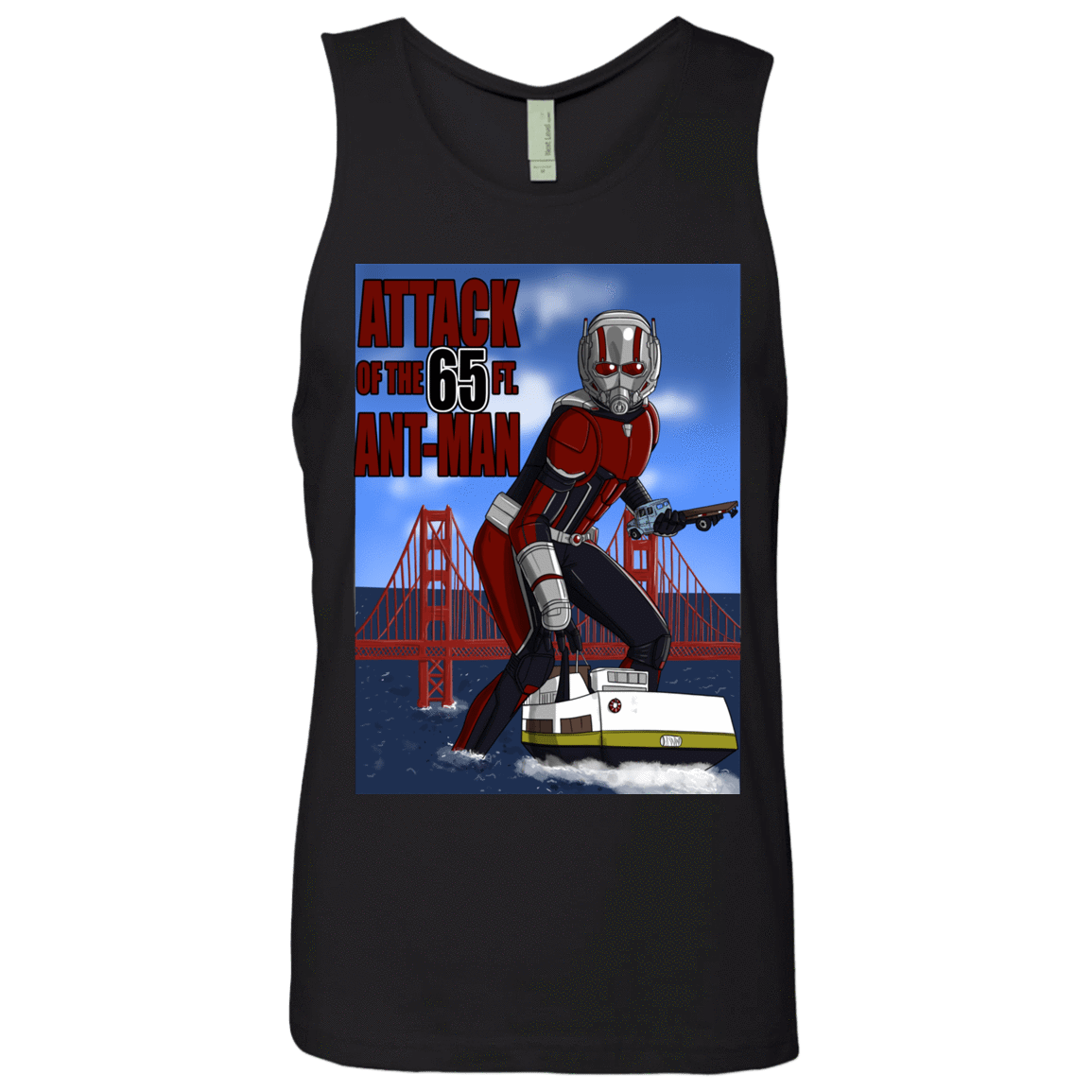 T-Shirts Black / S Attack of the 65 ft. Ant-Man Men's Premium Tank Top