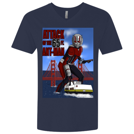 T-Shirts Midnight Navy / X-Small Attack of the 65 ft. Ant-Man Men's Premium V-Neck