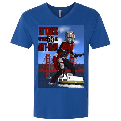 T-Shirts Royal / X-Small Attack of the 65 ft. Ant-Man Men's Premium V-Neck