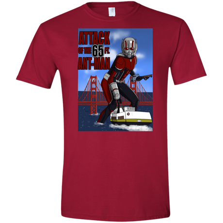 T-Shirts Cardinal Red / S Attack of the 65 ft. Ant-Man Men's Semi-Fitted Softstyle