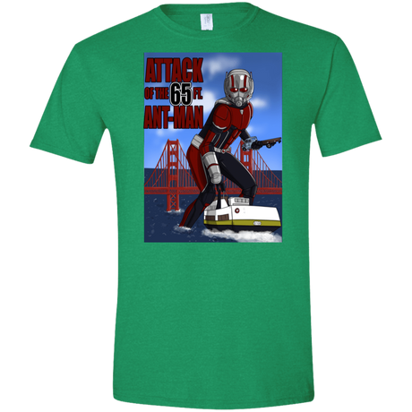 T-Shirts Heather Irish Green / S Attack of the 65 ft. Ant-Man Men's Semi-Fitted Softstyle