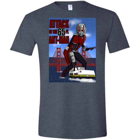 T-Shirts Heather Navy / S Attack of the 65 ft. Ant-Man Men's Semi-Fitted Softstyle