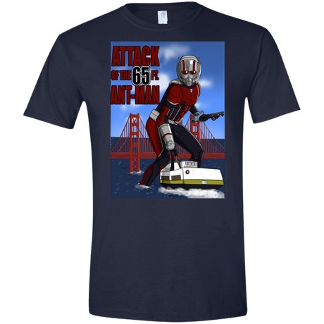T-Shirts Navy / X-Small Attack of the 65 ft. Ant-Man Men's Semi-Fitted Softstyle