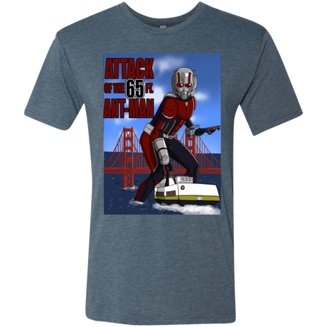 T-Shirts Indigo / S Attack of the 65 ft. Ant-Man Men's Triblend T-Shirt