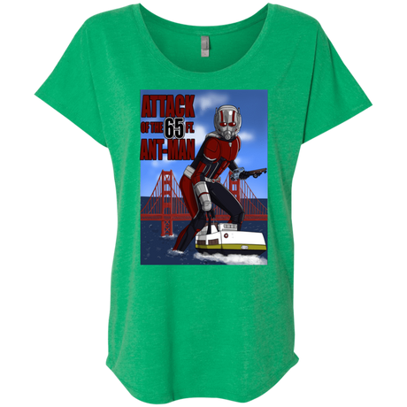 T-Shirts Envy / X-Small Attack of the 65 ft. Ant-Man Triblend Dolman Sleeve