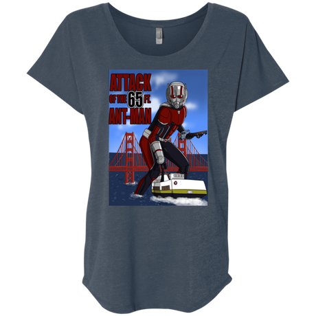 T-Shirts Indigo / X-Small Attack of the 65 ft. Ant-Man Triblend Dolman Sleeve