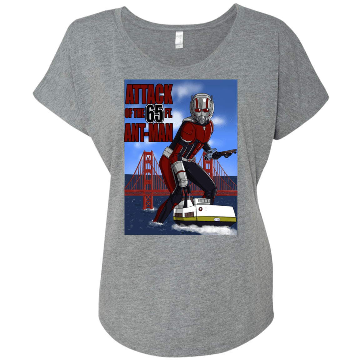 T-Shirts Premium Heather / X-Small Attack of the 65 ft. Ant-Man Triblend Dolman Sleeve