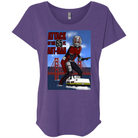 T-Shirts Purple Rush / X-Small Attack of the 65 ft. Ant-Man Triblend Dolman Sleeve