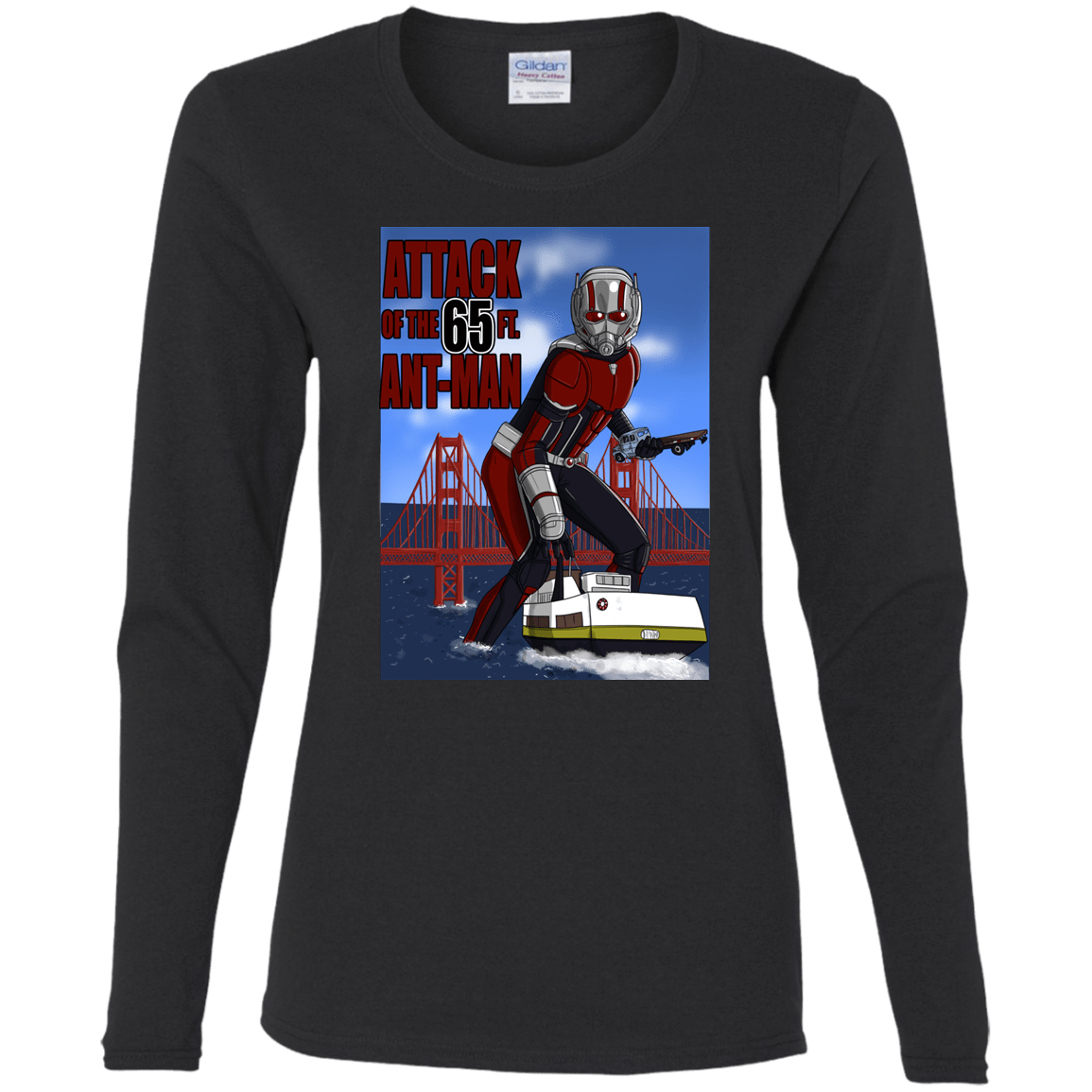 T-Shirts Black / S Attack of the 65 ft. Ant-Man Women's Long Sleeve T-Shirt