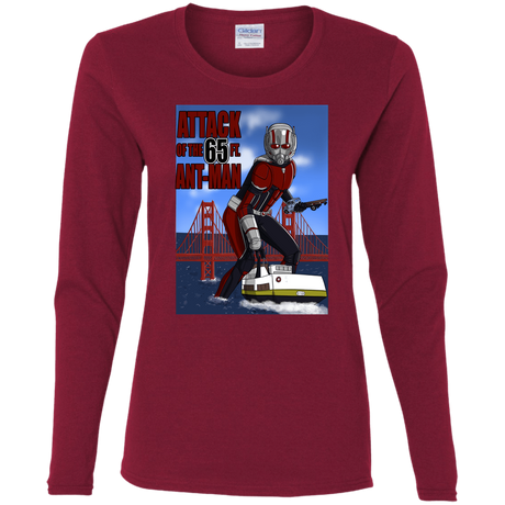 T-Shirts Cardinal / S Attack of the 65 ft. Ant-Man Women's Long Sleeve T-Shirt