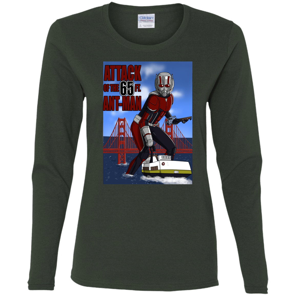 T-Shirts Forest / S Attack of the 65 ft. Ant-Man Women's Long Sleeve T-Shirt