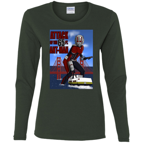 T-Shirts Forest / S Attack of the 65 ft. Ant-Man Women's Long Sleeve T-Shirt