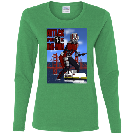 T-Shirts Irish Green / S Attack of the 65 ft. Ant-Man Women's Long Sleeve T-Shirt